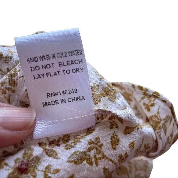 For Good Floral Flutter Sleeve Mini Dress With V-Neckline & Lace-Up Back - Picture 5 of 16